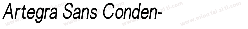 Artegra Sans Conden字体转换